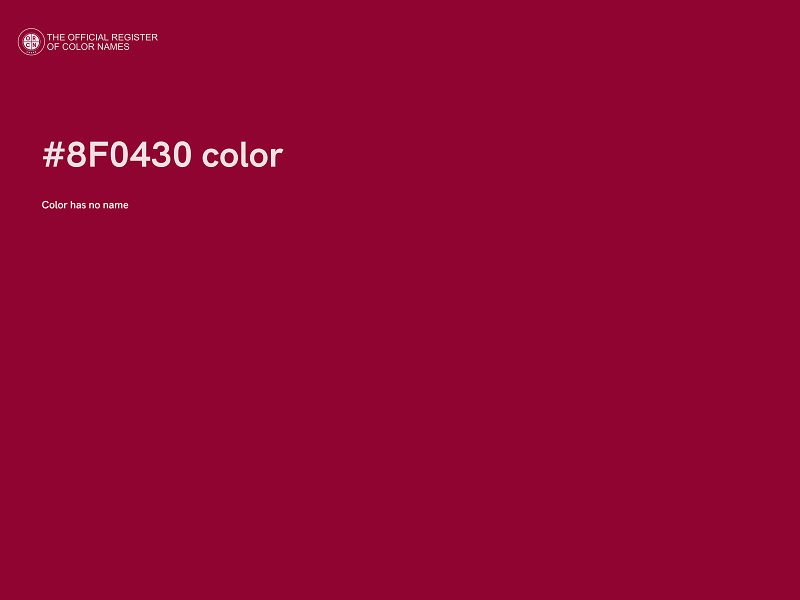 #8F0430 color image