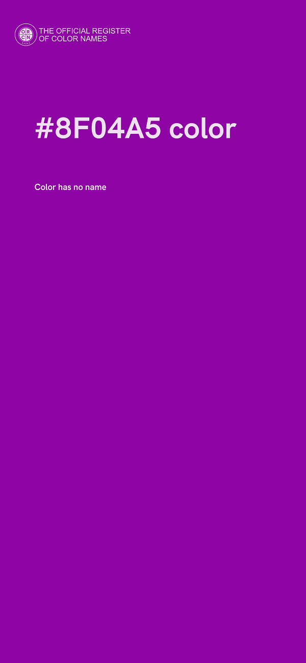 #8F04A5 color image