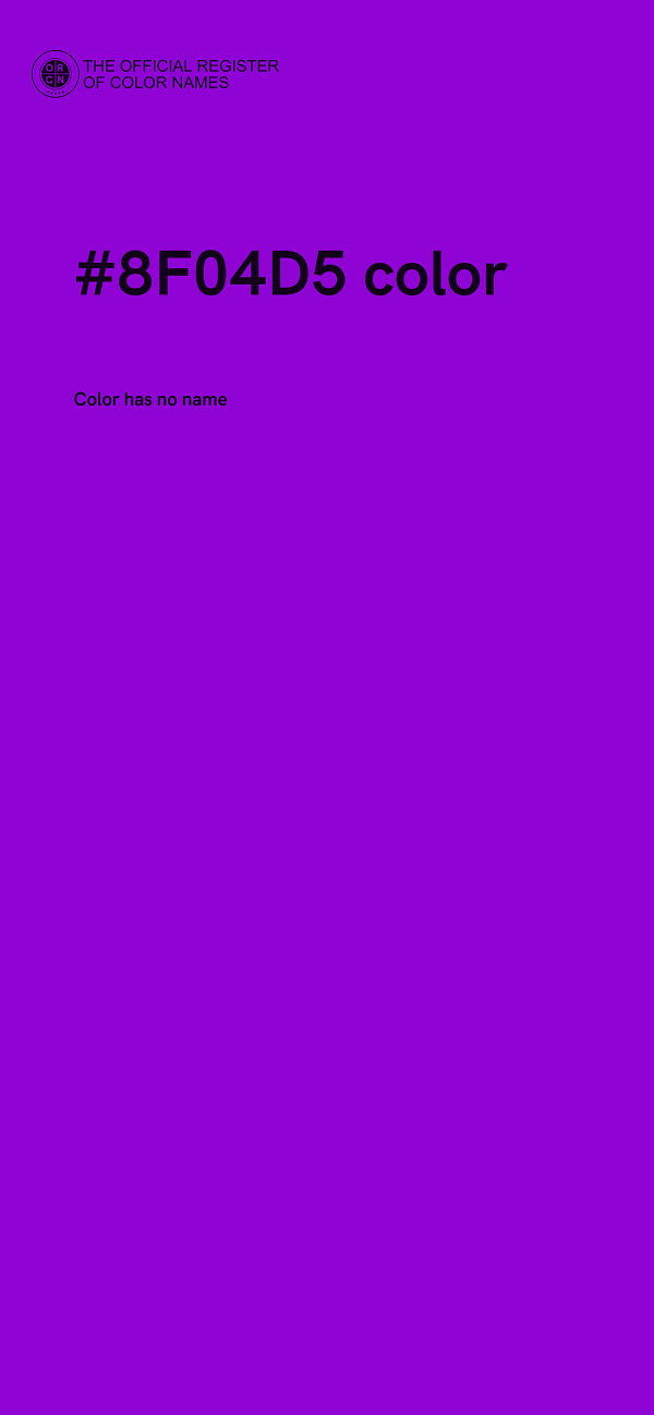 #8F04D5 color image