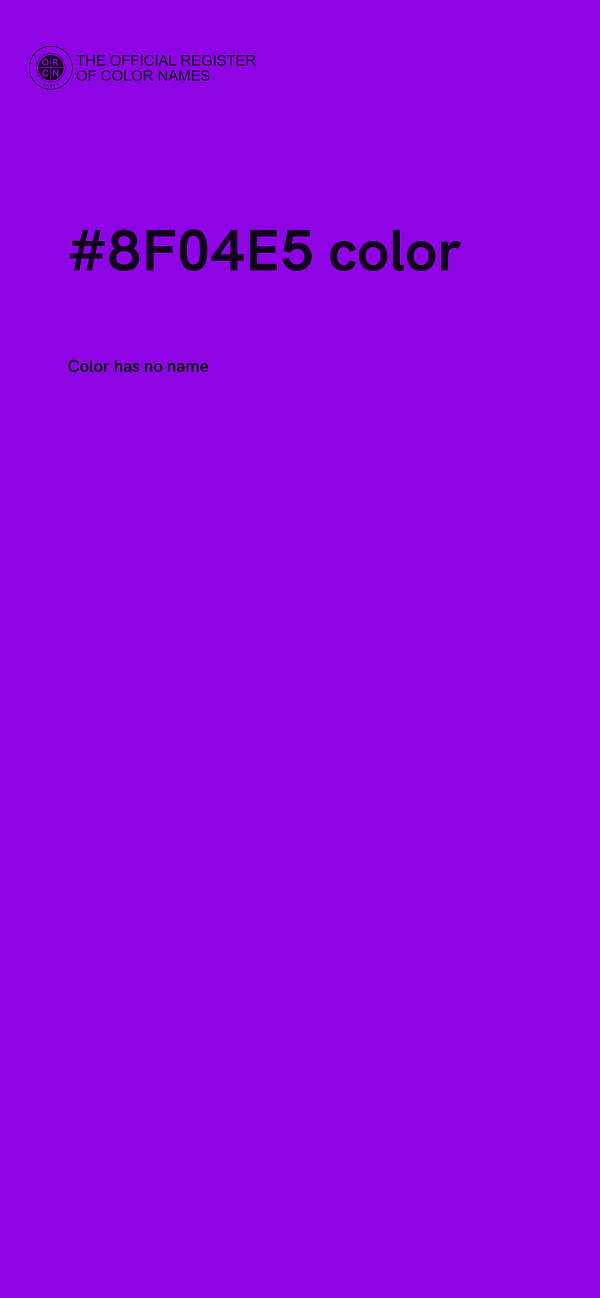 #8F04E5 color image