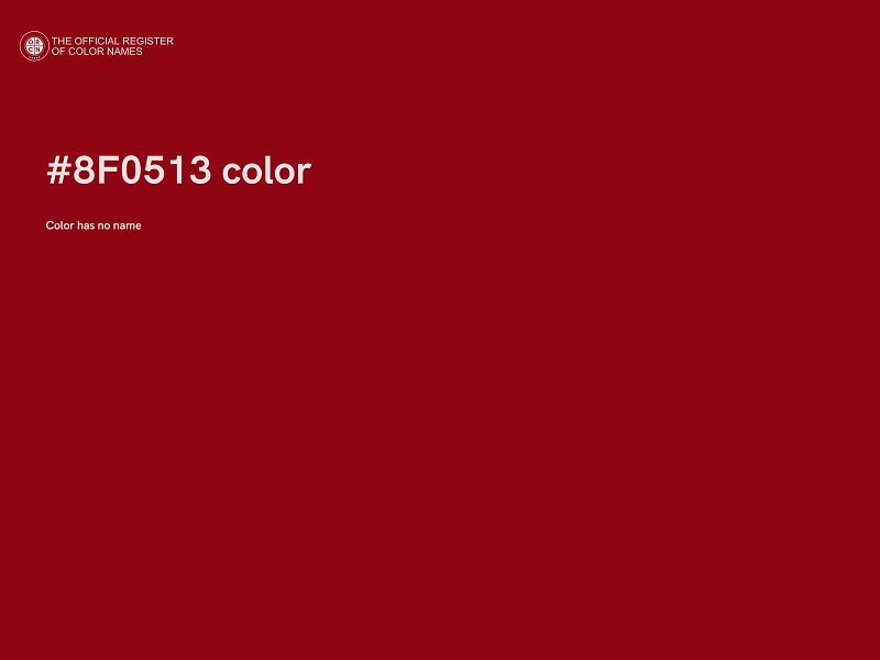 #8F0513 color image