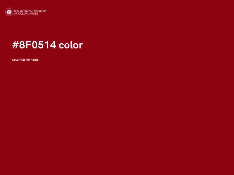 #8F0514 color image