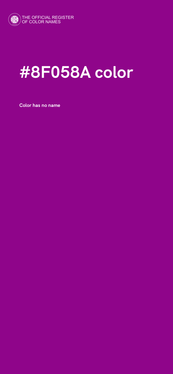 #8F058A color image
