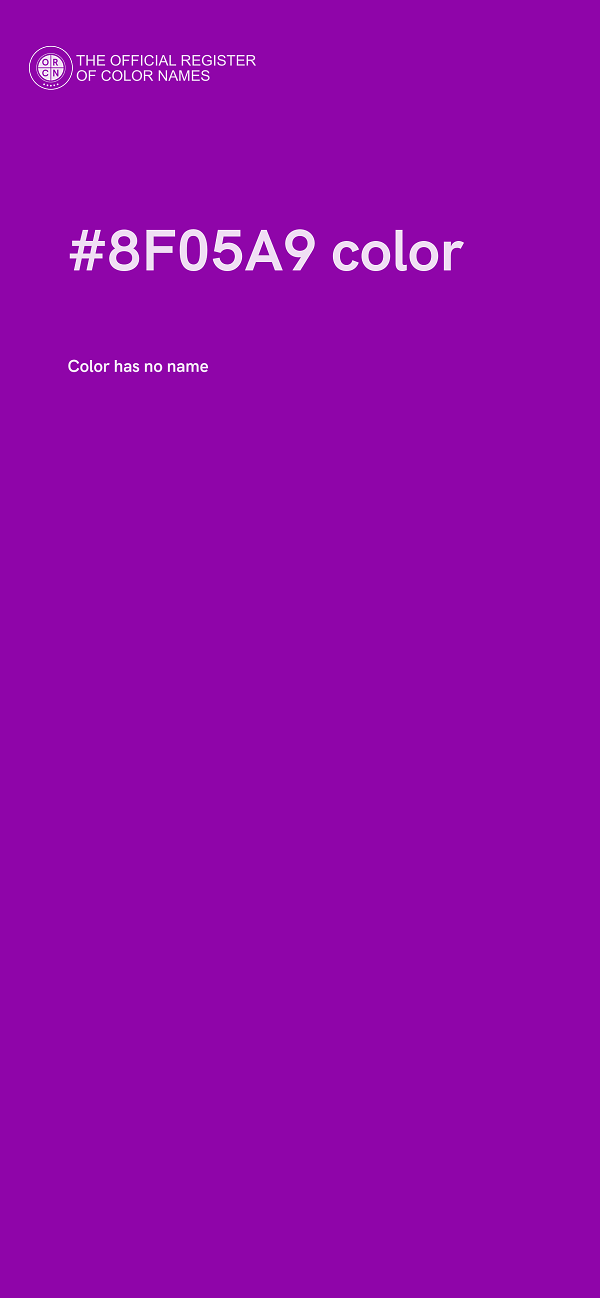 #8F05A9 color image
