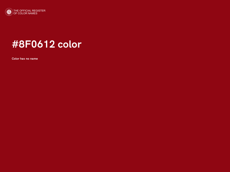 #8F0612 color image
