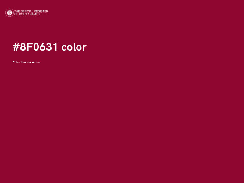 #8F0631 color image