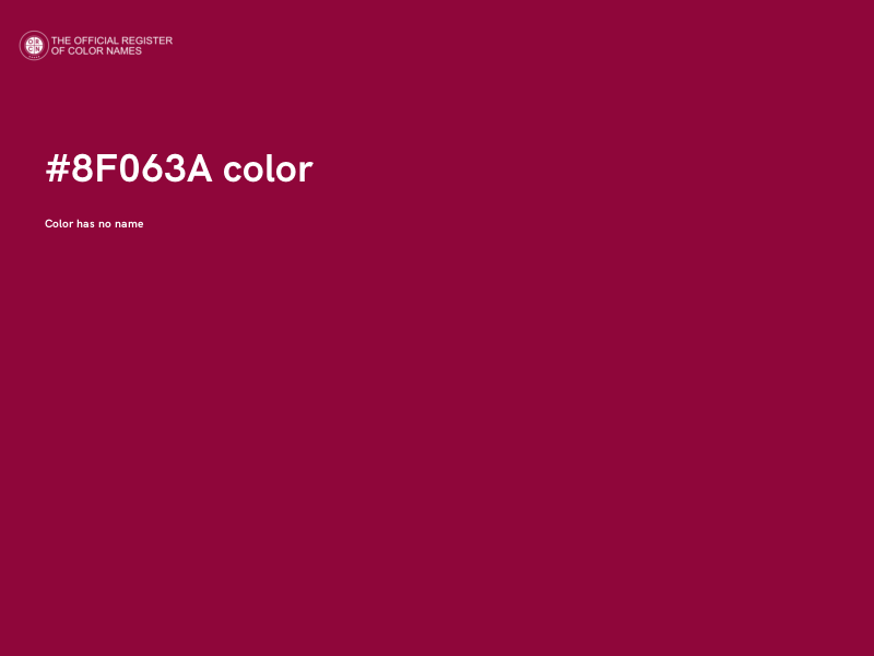 #8F063A color image