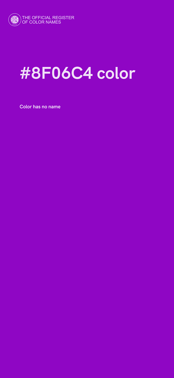 #8F06C4 color image