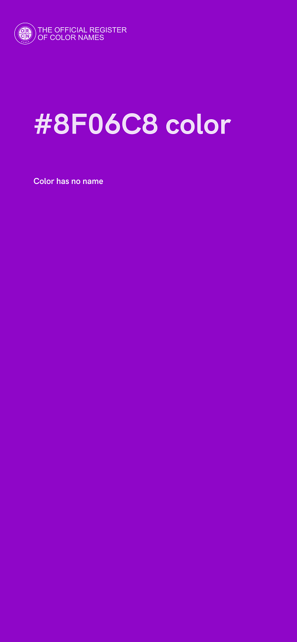 #8F06C8 color image