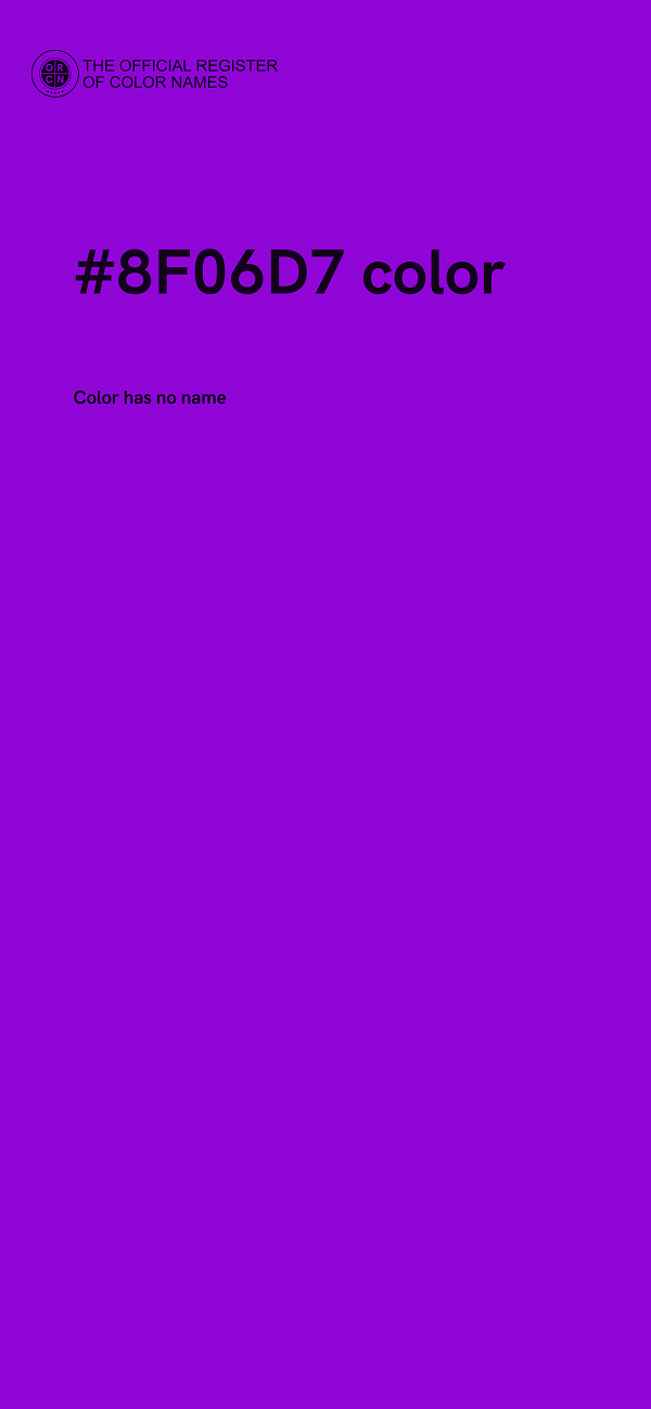 #8F06D7 color image