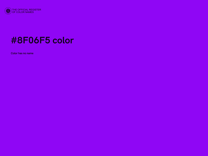 #8F06F5 color image