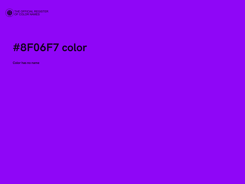 #8F06F7 color image