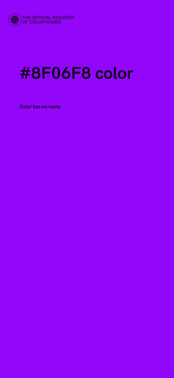 #8F06F8 color image