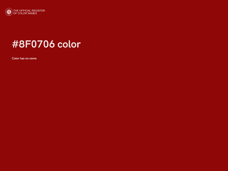 #8F0706 color image