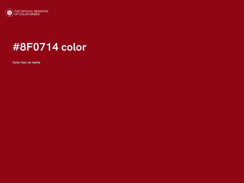 #8F0714 color image