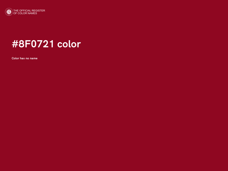 #8F0721 color image