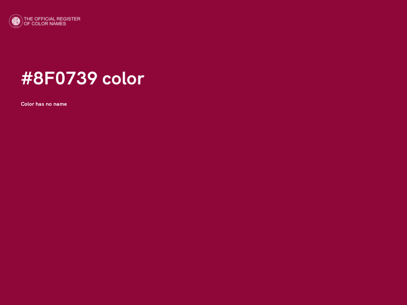 #8F0739 color image
