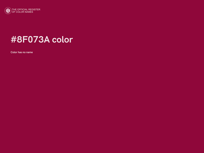 #8F073A color image