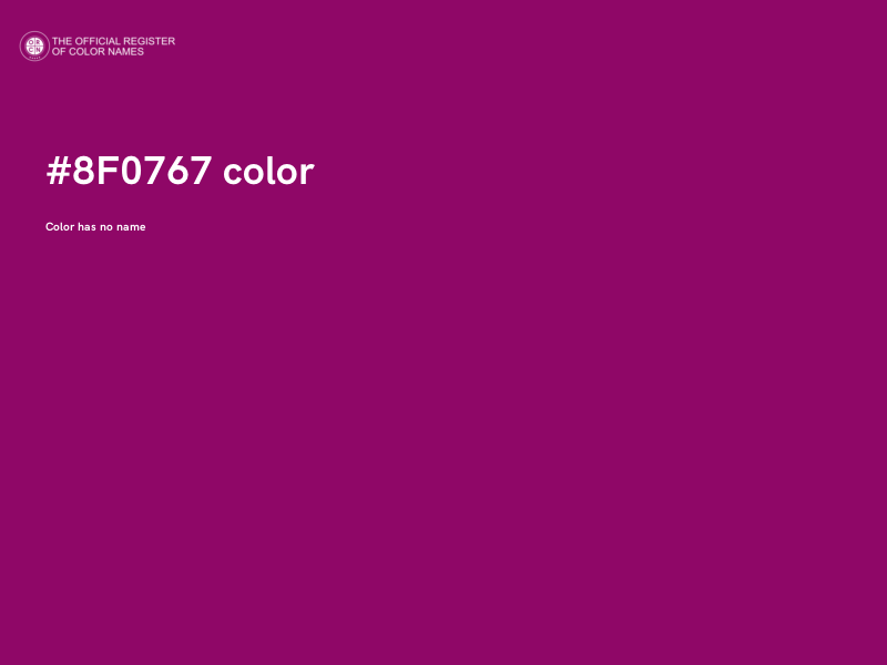 #8F0767 color image