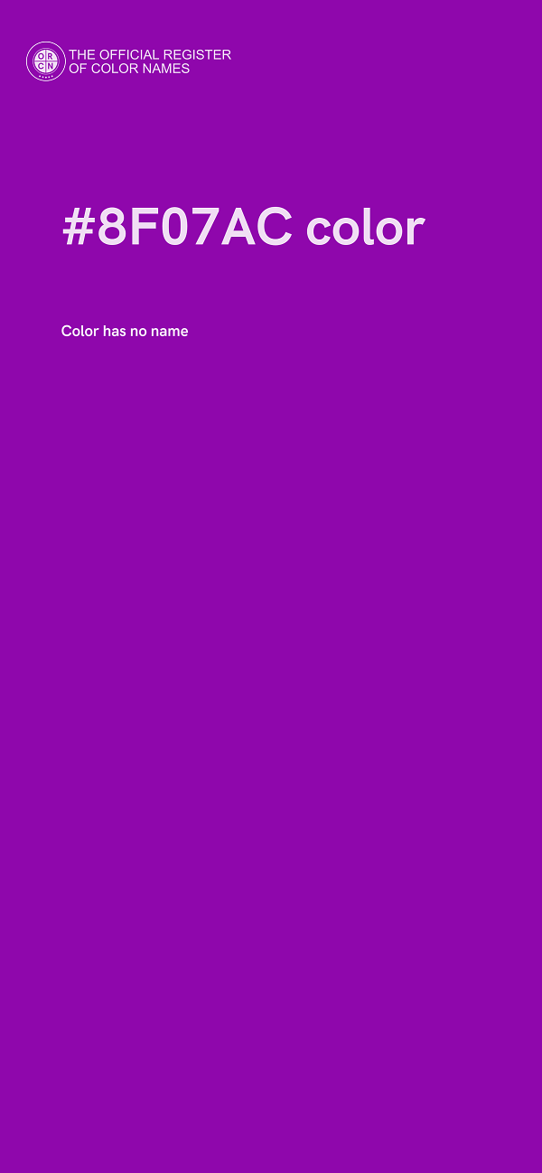 #8F07AC color image