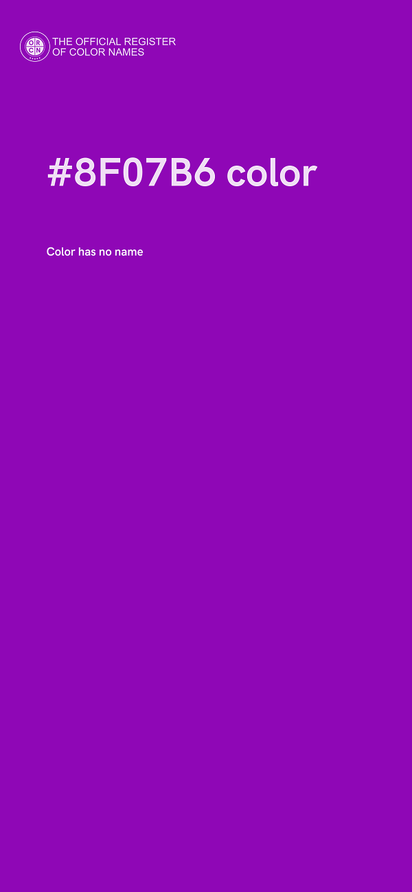 #8F07B6 color image