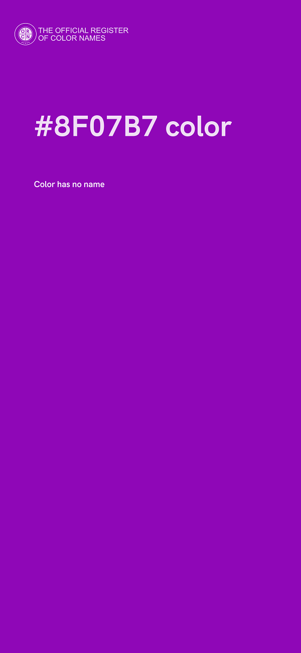 #8F07B7 color image