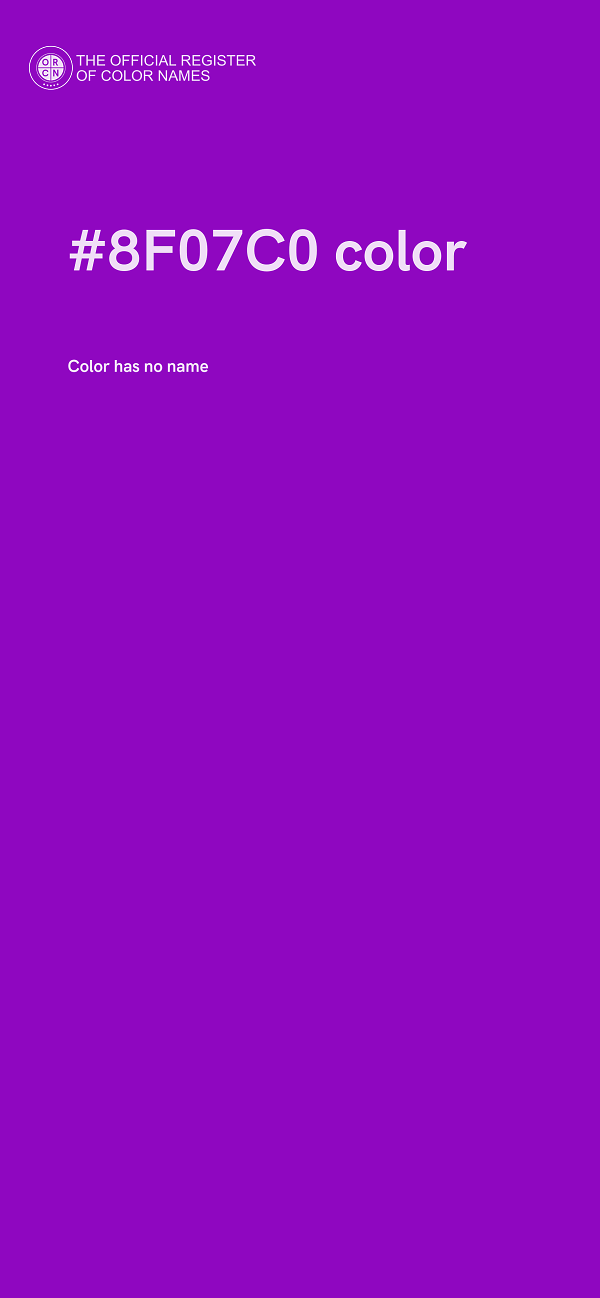 #8F07C0 color image