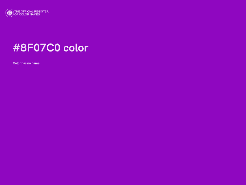 #8F07C0 color image