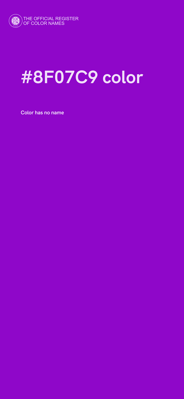 #8F07C9 color image