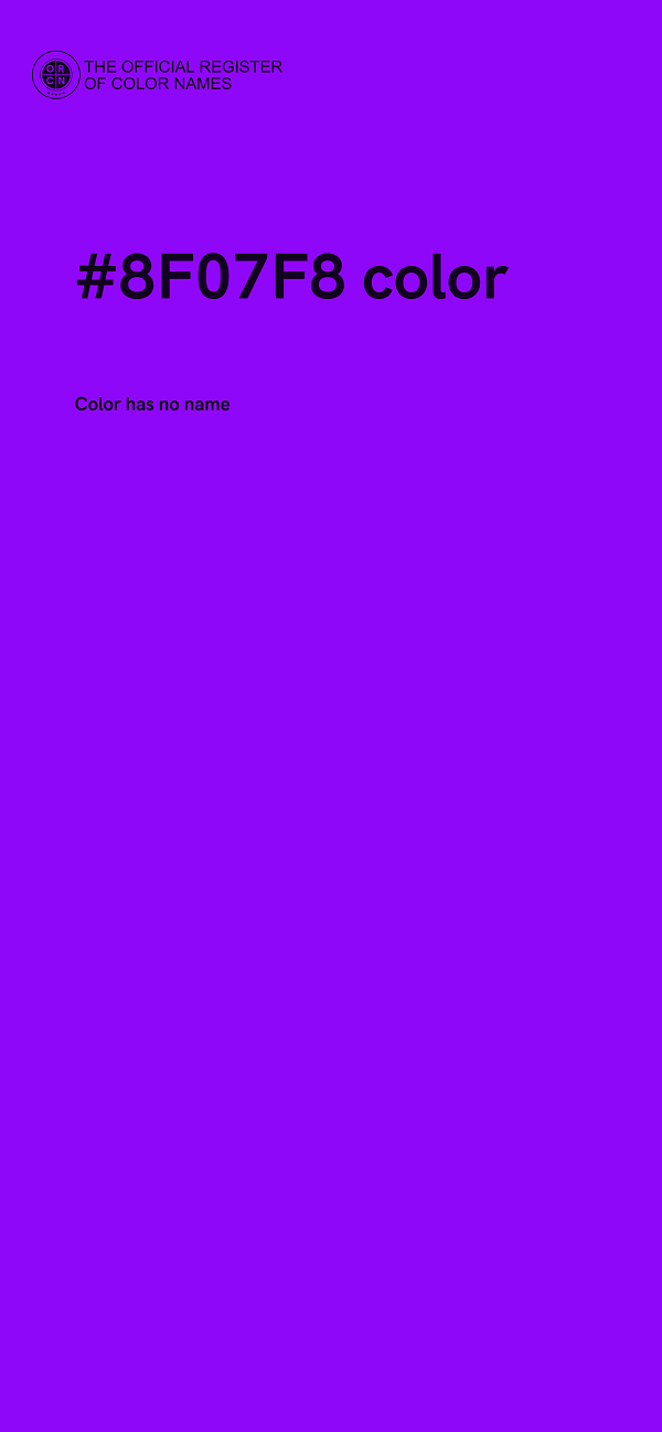 #8F07F8 color image