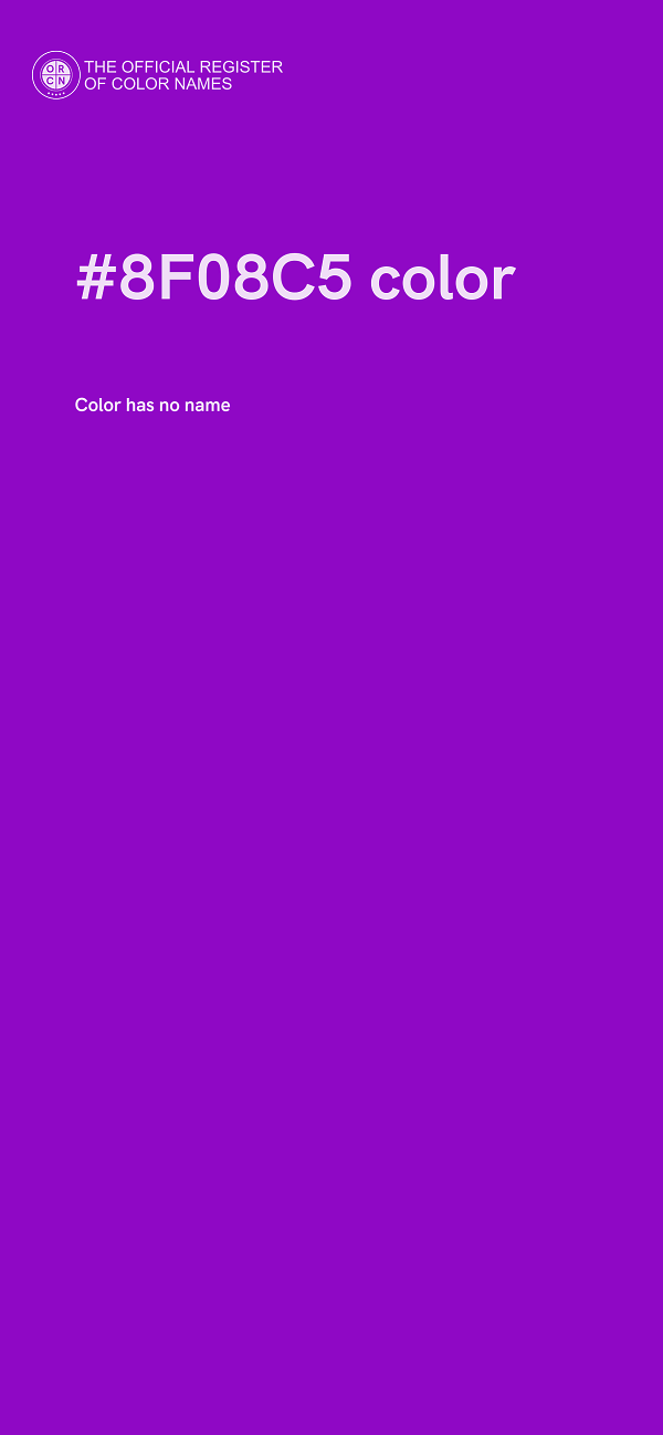 #8F08C5 color image