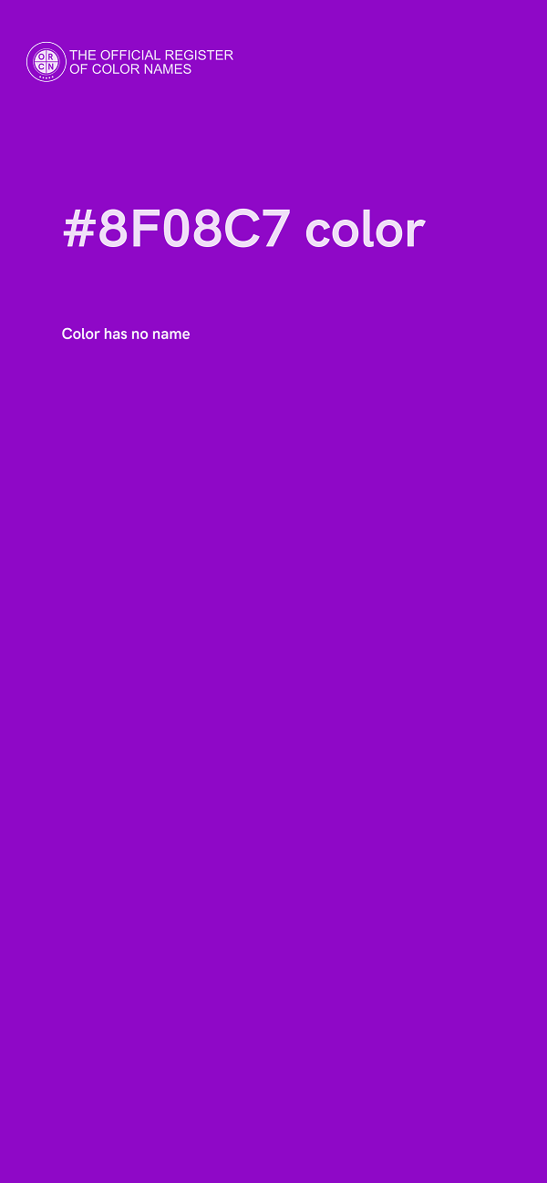 #8F08C7 color image
