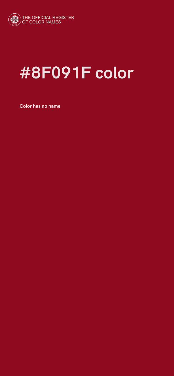 #8F091F color image