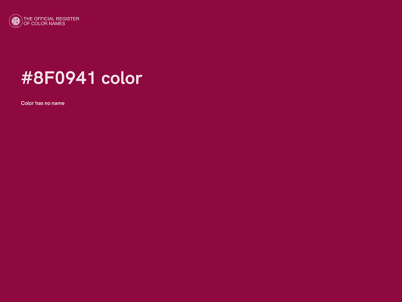#8F0941 color image