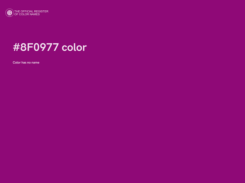 #8F0977 color image