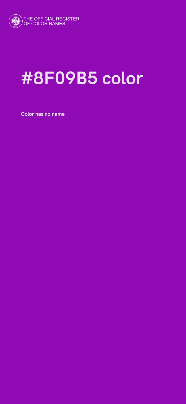 #8F09B5 color image