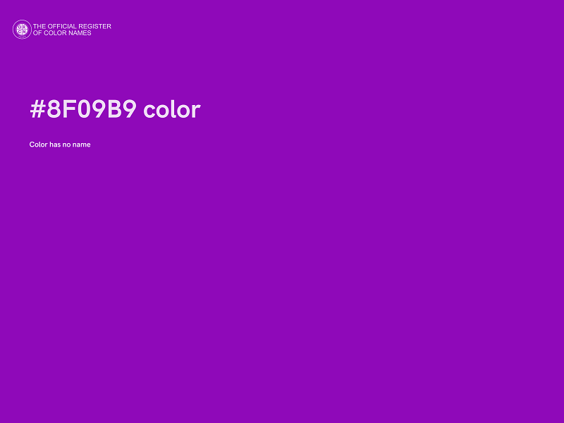 #8F09B9 color image