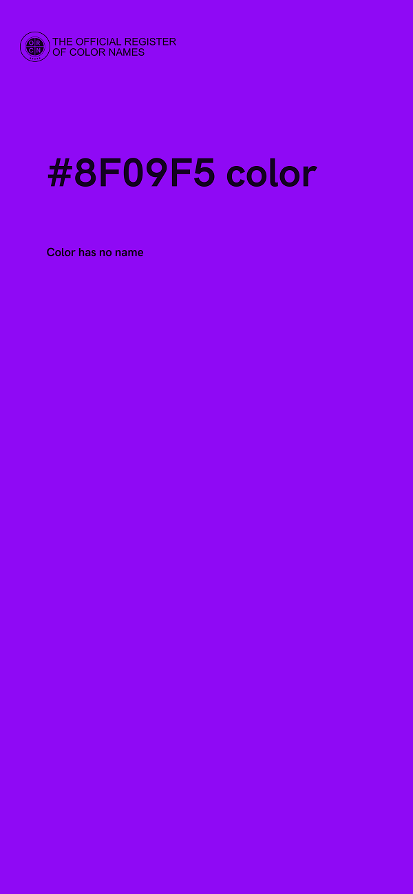#8F09F5 color image