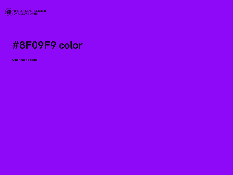 #8F09F9 color image