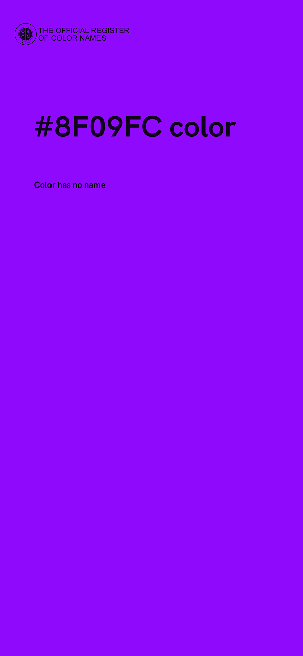 #8F09FC color image
