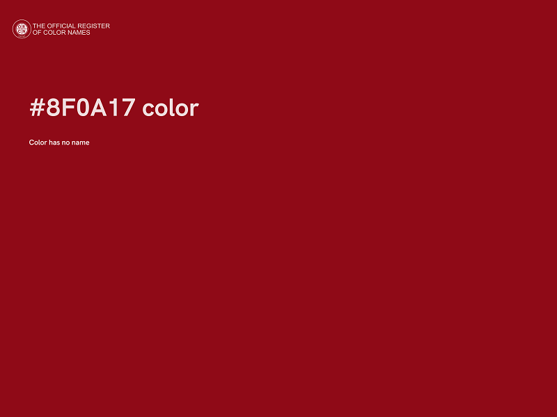 #8F0A17 color image