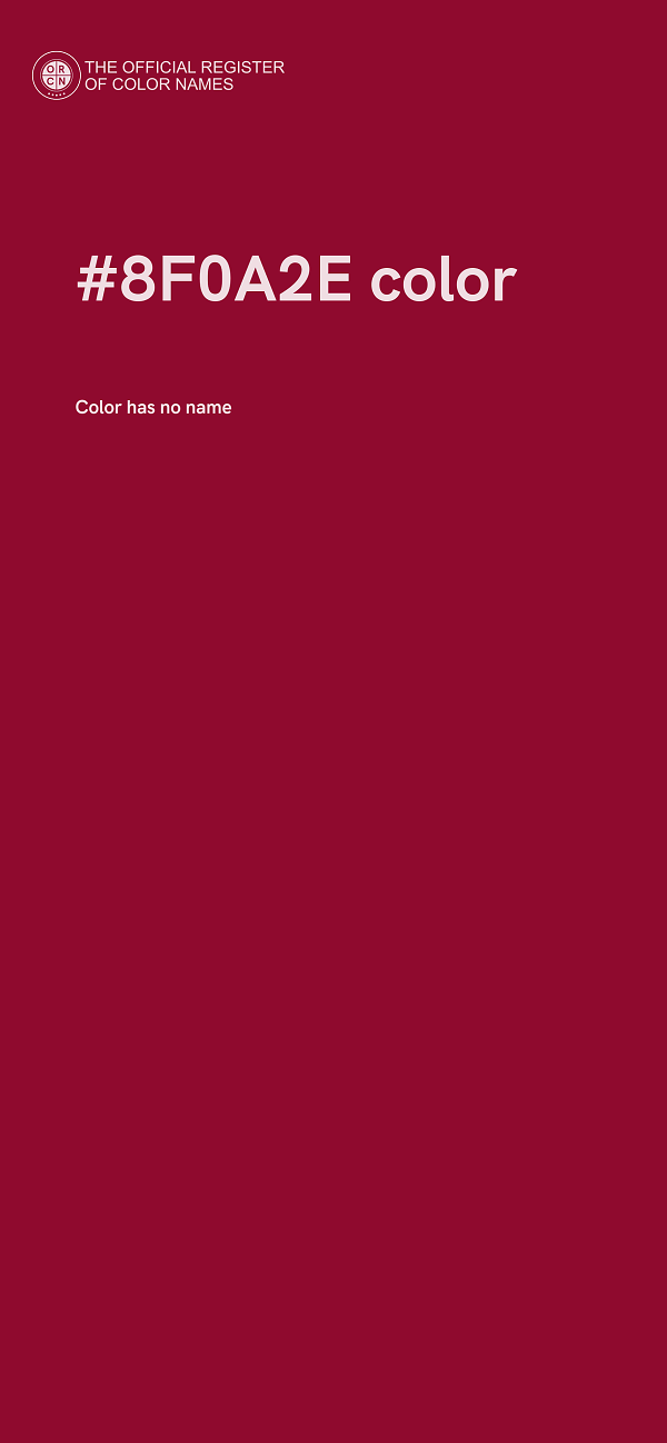 #8F0A2E color image