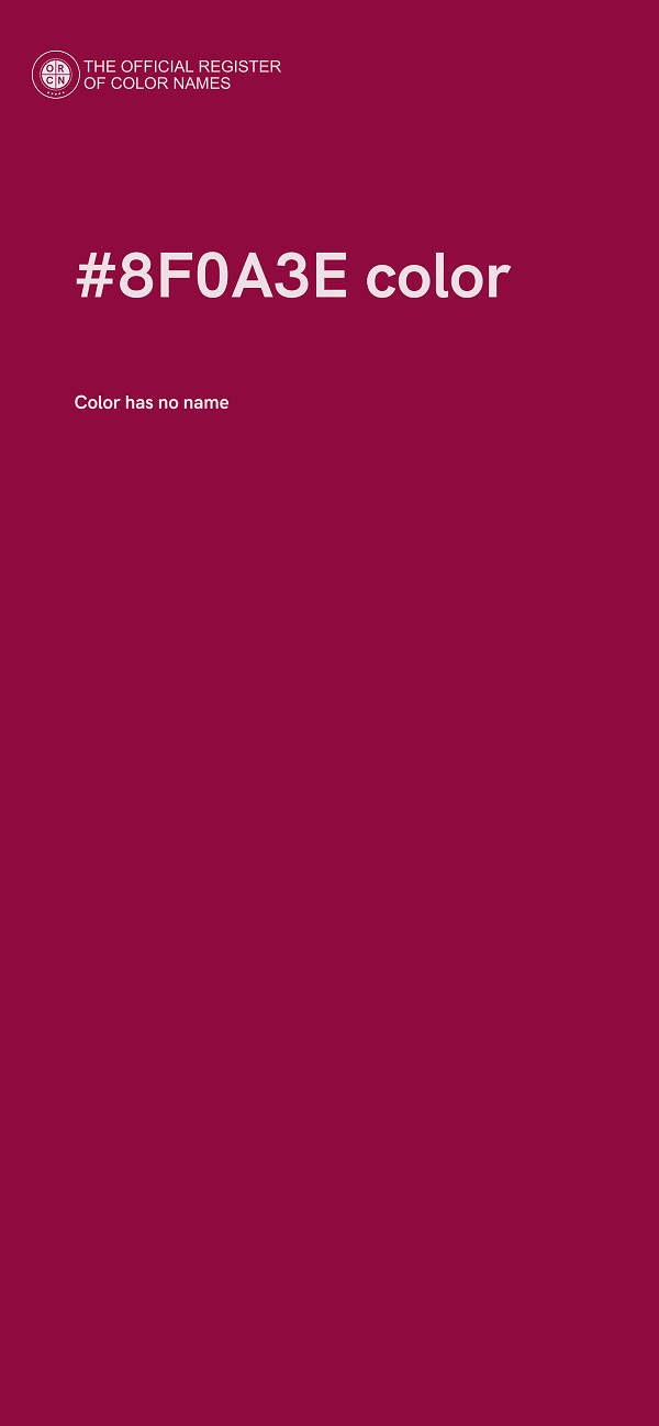 #8F0A3E color image