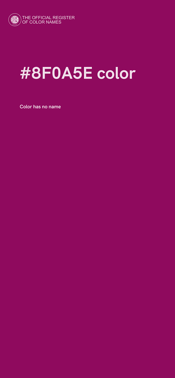 #8F0A5E color image