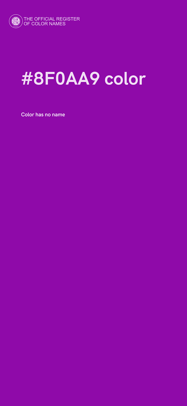 #8F0AA9 color image