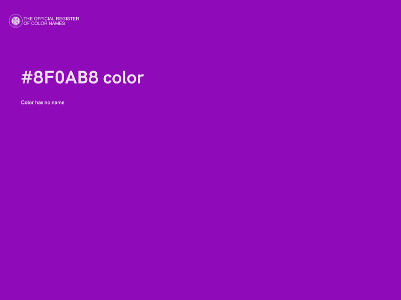 #8F0AB8 color image