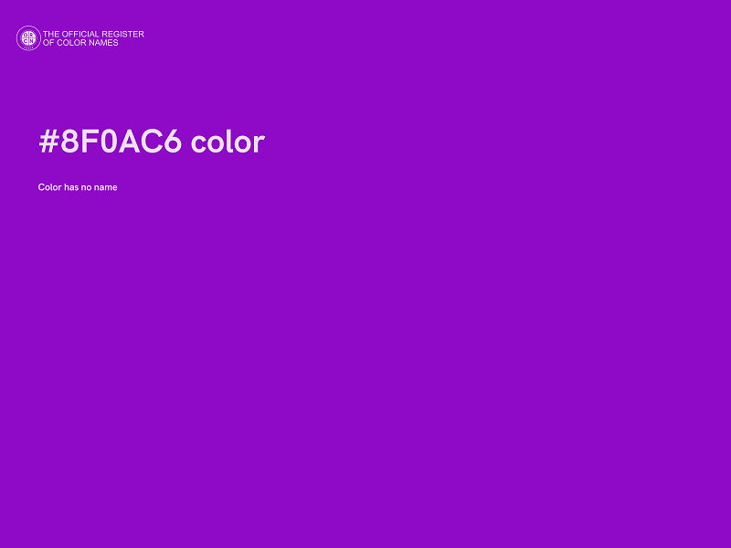 #8F0AC6 color image