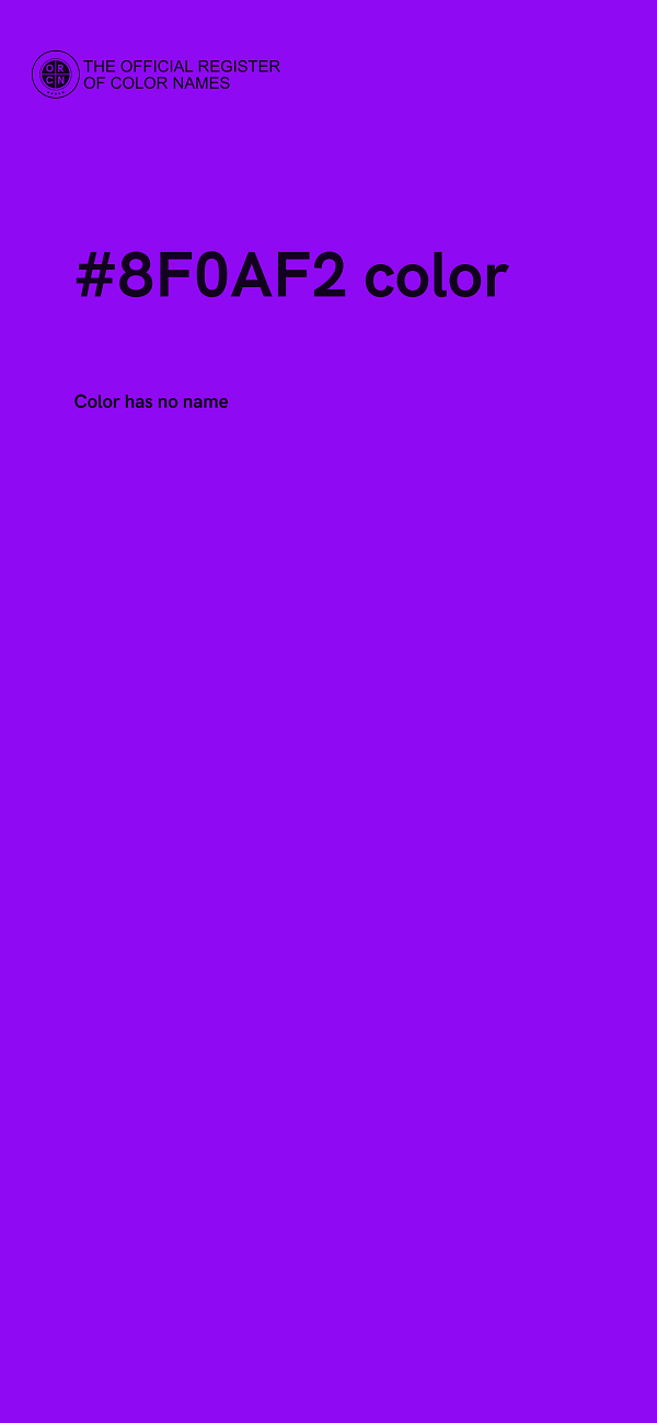 #8F0AF2 color image
