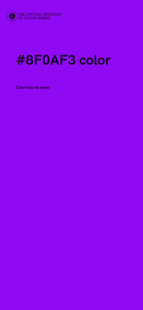 #8F0AF3 color image