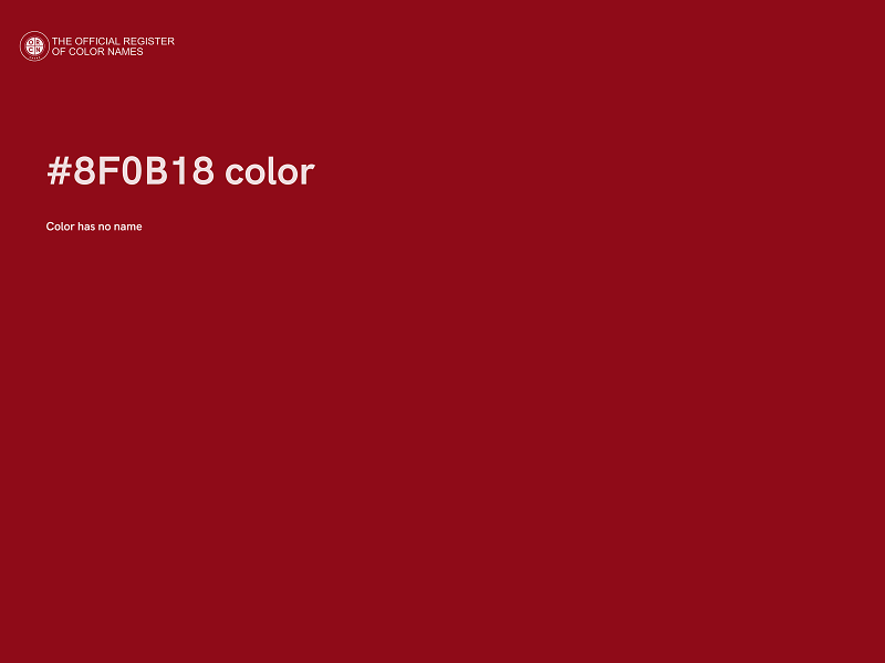 #8F0B18 color image